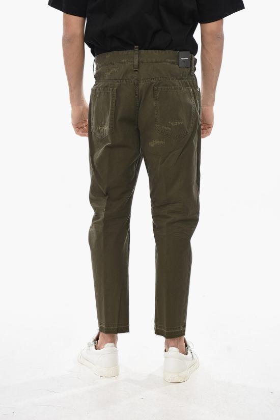  디스퀘어드2 스트레이트 팬츠 S74LB1679 S41794 697 Military Green - DSQUARED2