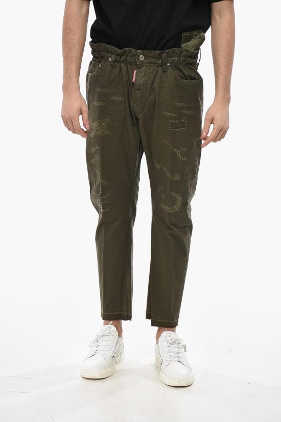  디스퀘어드2 스트레이트 팬츠 S74LB1679 S41794 697 Military Green