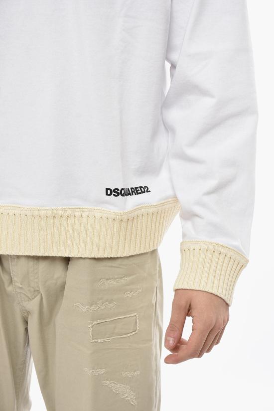  디스퀘어드2 반팔 티셔츠 S74GD1416 S24658 100 White - DSQUARED2