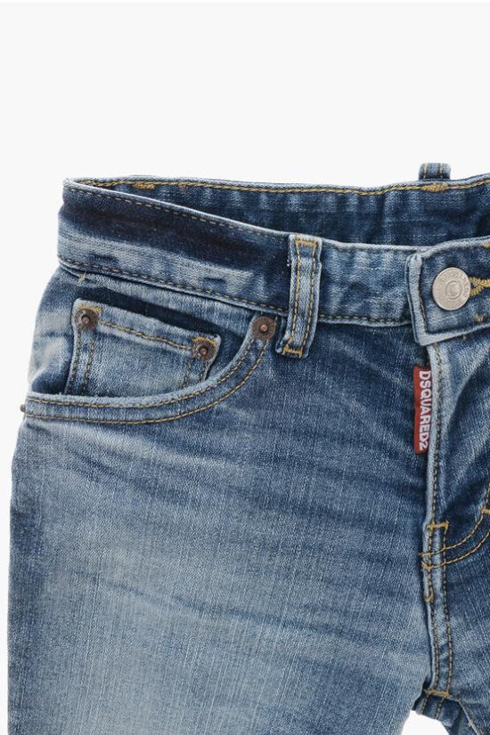  [키즈] 디스퀘어드2 쇼츠/버뮤다 DQ1477 D0A6M DQ01 Blue - DSQUARED2