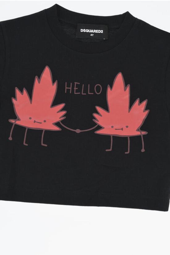  [키즈] 디스퀘어드2 티셔츠 DQ1572 D00MM DQ900 Black - DSQUARED2