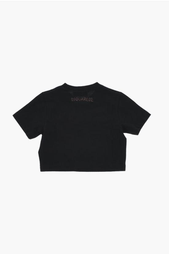  [키즈] 디스퀘어드2 티셔츠 DQ1572 D00MM DQ900 Black - DSQUARED2