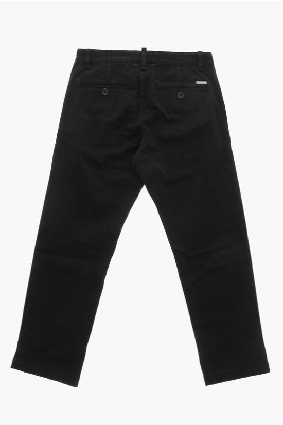  [키즈] 디스퀘어드2 스트레이트 팬츠 DQ1748 D0A4S DQ900 Black - DSQUARED2