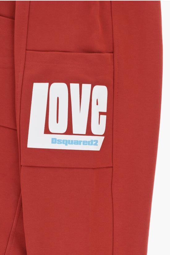  [키즈] 디스퀘어드2 스트레이트 팬츠 DQ1915 D0094 DQ418 Red - DSQUARED2