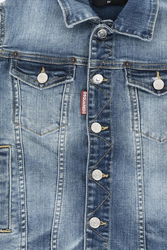  [키즈] 디스퀘어드2 데님 자켓 DQ0395 D0A6M DQ01 Blue - DSQUARED2