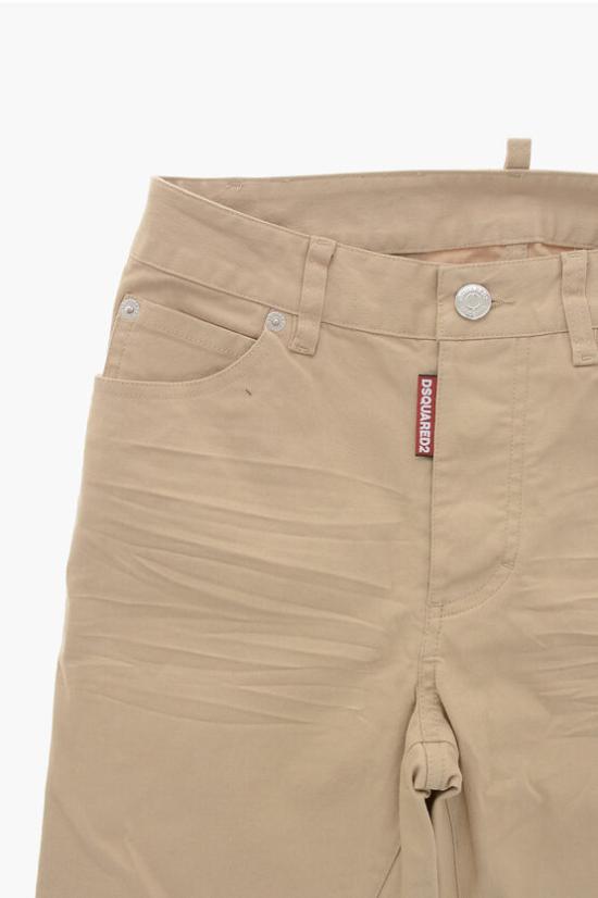  [키즈] 디스퀘어드2 스트레이트 팬츠 DQ0501 D0A95 DQ707 Beige - DSQUARED2