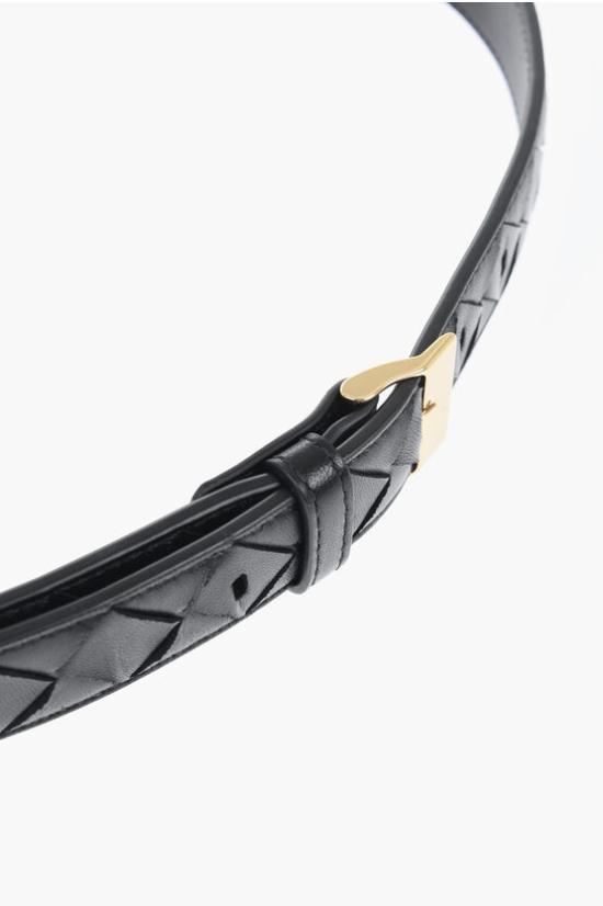  보테가베네타 레귤러 벨트 799048VCPP5 1019 Black - BOTTEGA VENETA