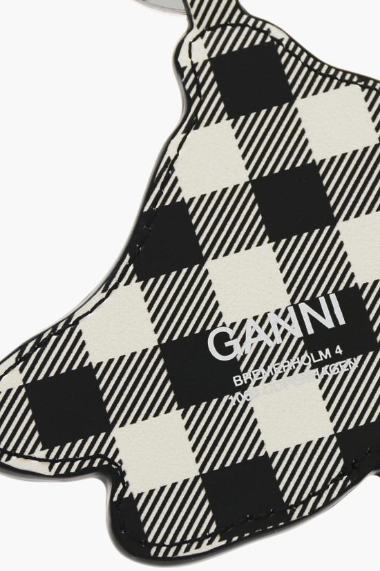  가니 키링 A6812 099 Black White - GANNI