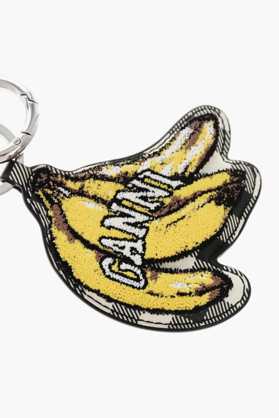  가니 키링 A6812 099 Black White - GANNI