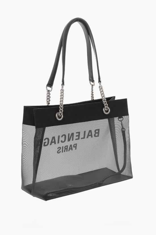  발렌시아가 듀티 프리 미디움 토트백 7416022AADB1090 Black - BALENCIAGA