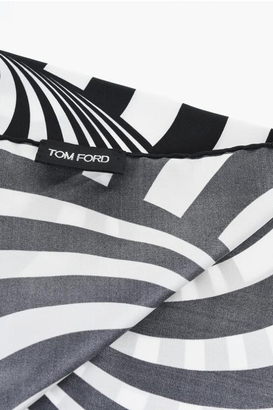  톰포드 머플러/스카프 TFC35TF312A Black White - TOMFORD