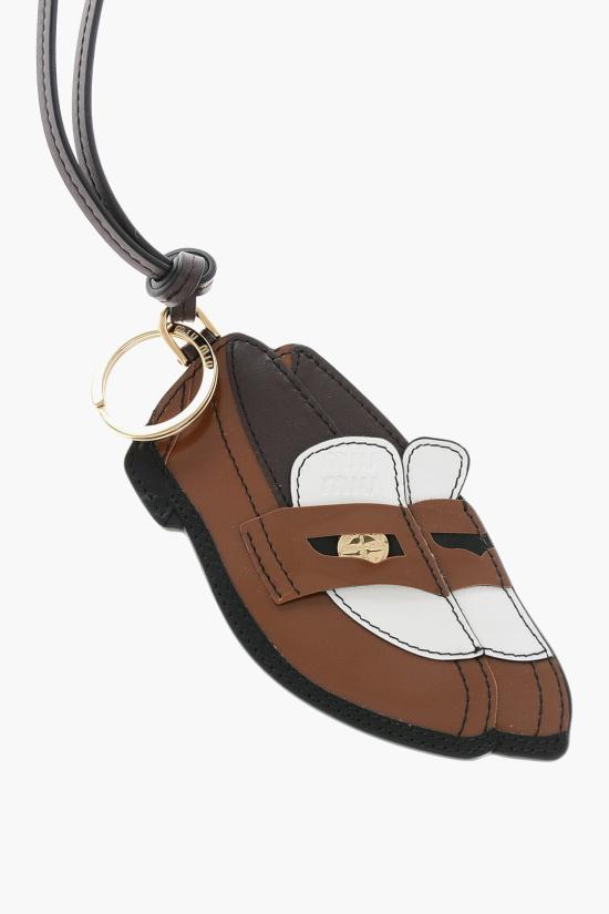  미우미우 키링 5TL5322CUL F031W Brown - MIU MIU