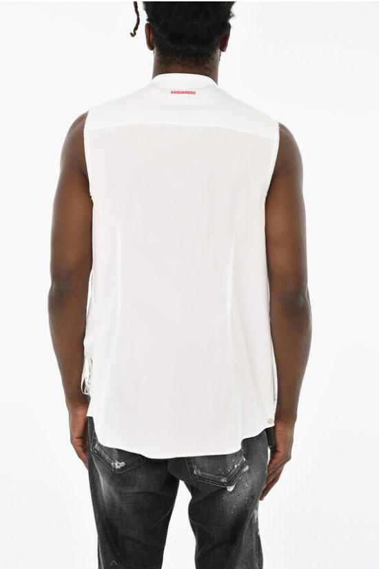  디스퀘어드2 민소매 티셔츠 S71DM0696 S36275 100 White - DSQUARED2