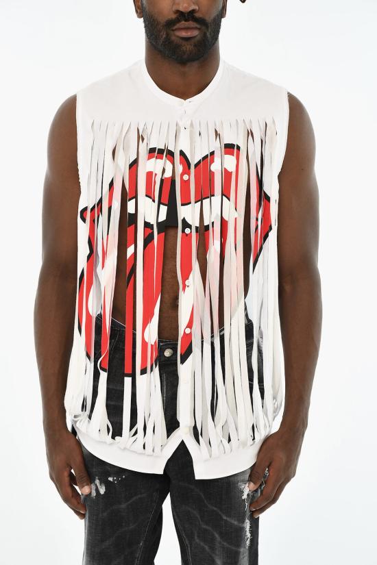  디스퀘어드2 민소매 티셔츠 S71DM0696 S36275 100 White