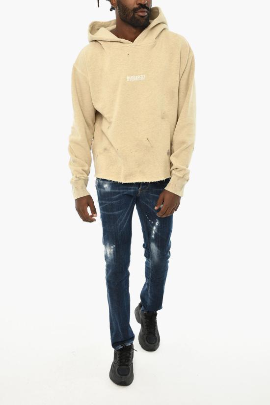  디스퀘어드2 후드 티셔츠 S71GU0653 D25001 856M Beige - DSQUARED2