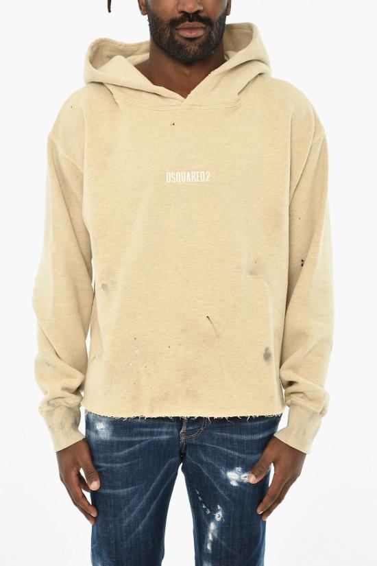  디스퀘어드2 후드 티셔츠 S71GU0653 D25001 856M Beige