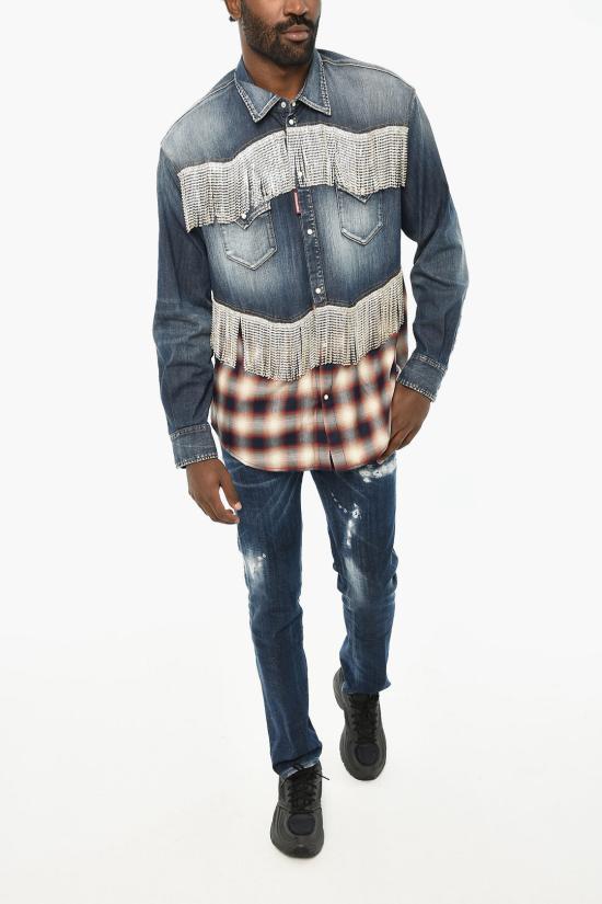  디스퀘어드2 긴팔 셔츠 S74DM0822 S30341 470 Multicolor - DSQUARED2