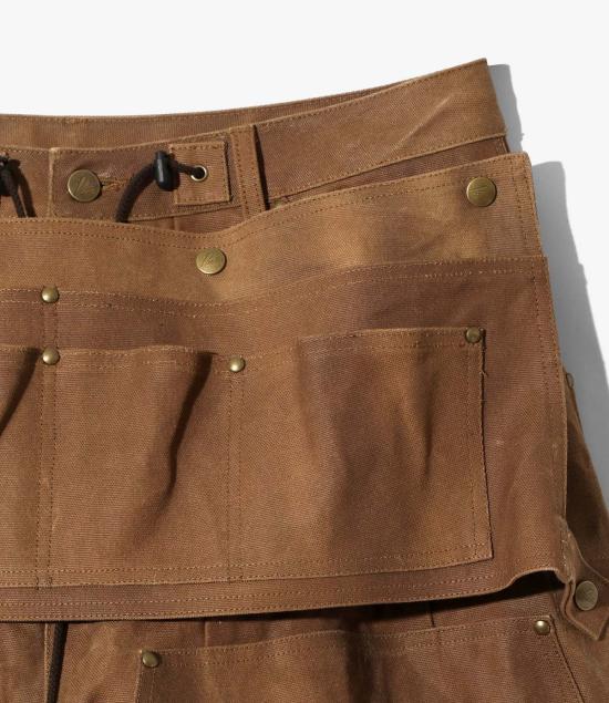  니들스 숏팬츠 H.D. 앞치마 페인터  브라운 - NEEDLES