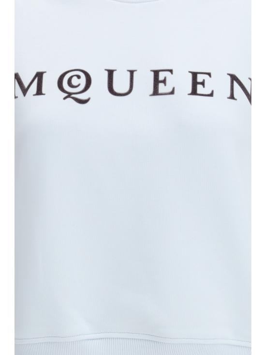 26SS 알렉산더 맥퀸 후드 티셔츠 857405QLAE9 4602 LIGHT BLUE - ALEXANDER MCQUEEN