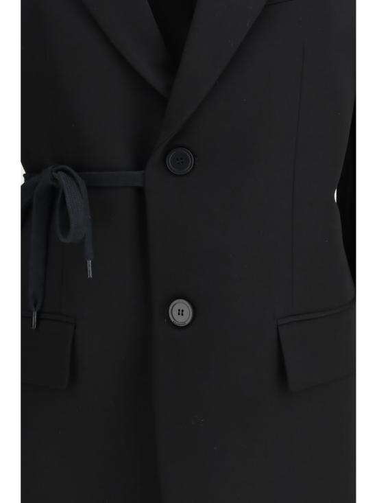 26SS 발렌시아가 랩 테일러드 재킷 857365TNT39 1000 BLACK - BALENCIAGA