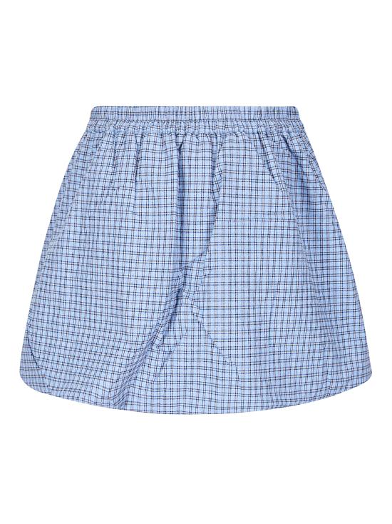 26SS 바움 운드 페르드가르텐 숏 스커트 24630 C7568 Blue Flannel Check - BAUM UND PFERDGARTEN