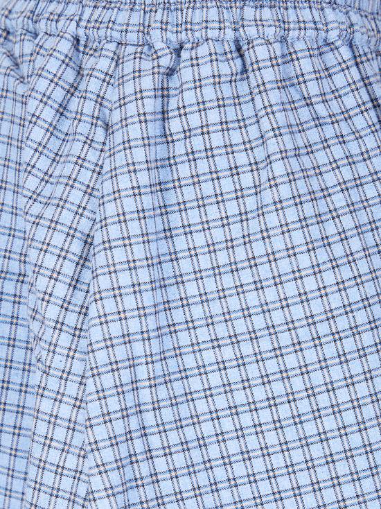 26SS 바움 운드 페르드가르텐 숏 스커트 24630 C7568 Blue Flannel Check - BAUM UND PFERDGARTEN