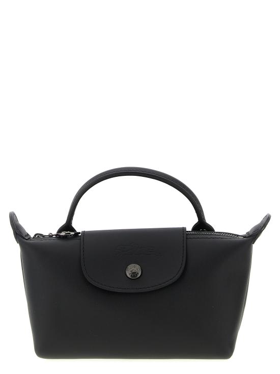 26FW 롱샴 르 플리아쥬 엑스트라 XS 레더 파우치 34205987001 Black