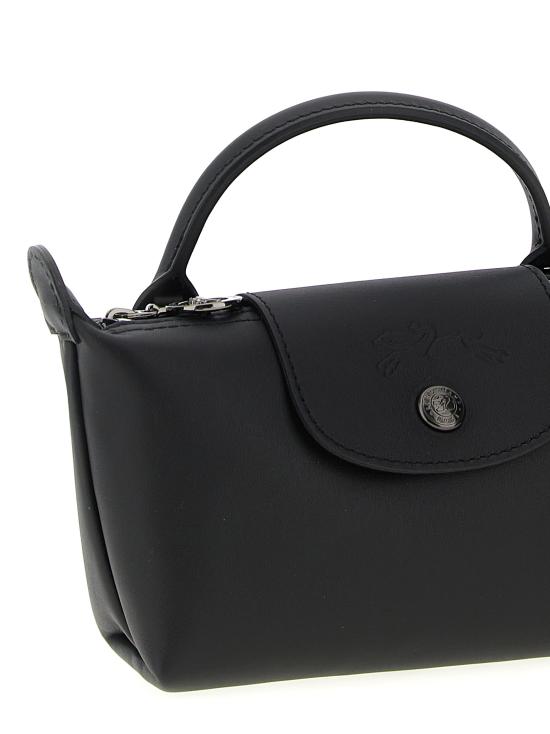 26FW 롱샴 르 플리아쥬 엑스트라 XS 레더 파우치 34205987001 Black - LONGCHAMP