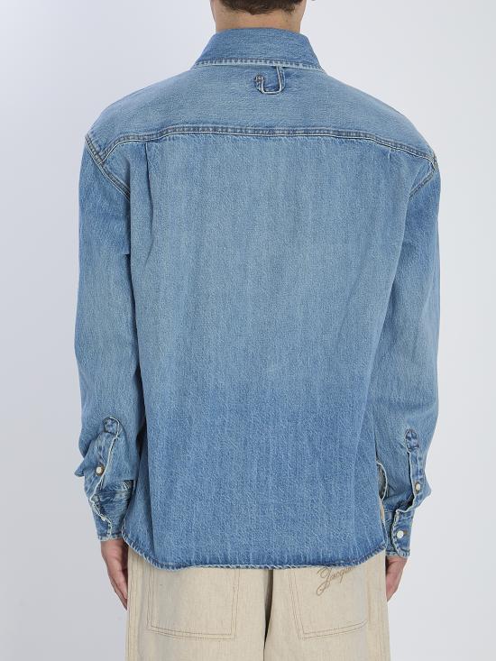 26SS 자크뮈스 긴팔 셔츠 SHM00545A BLUE - JACQUEMUS