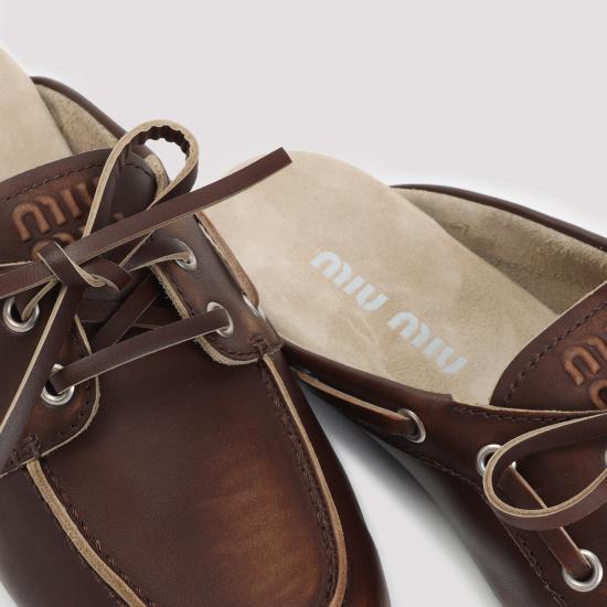 26SS 미우미우 뮬/슬리퍼 5D455EF005 3F33 F0038 BRUCIATO - MIU MIU