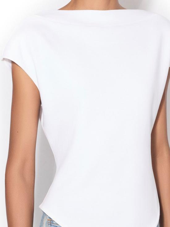 26SS 알라이아 반팔 티셔츠 AA9I0021J095C 000 BLANC - ALAIA