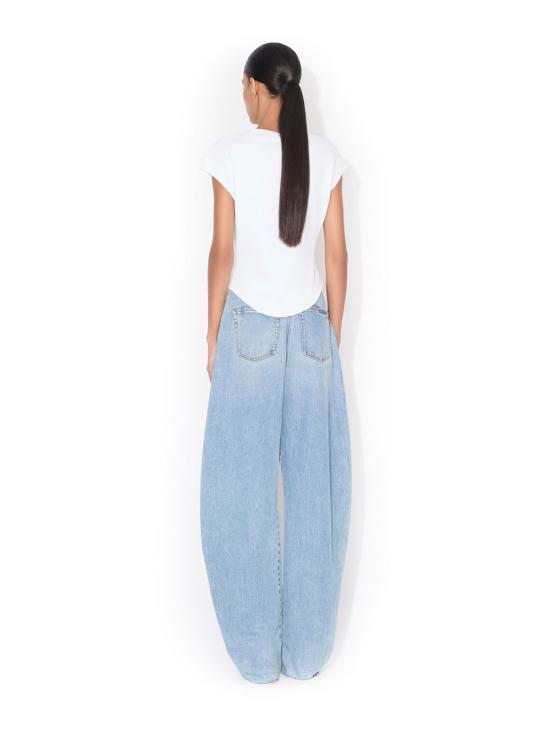 26SS 알라이아 반팔 티셔츠 AA9I0021J095C 000 BLANC - ALAIA