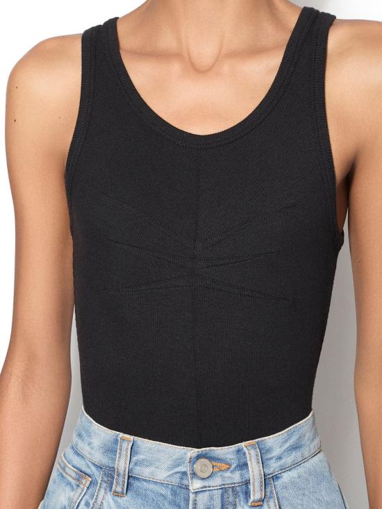 26SS 알라이아 민소매 티셔츠 AA9H1389J085C 995 NOIR ALAIA - ALAIA