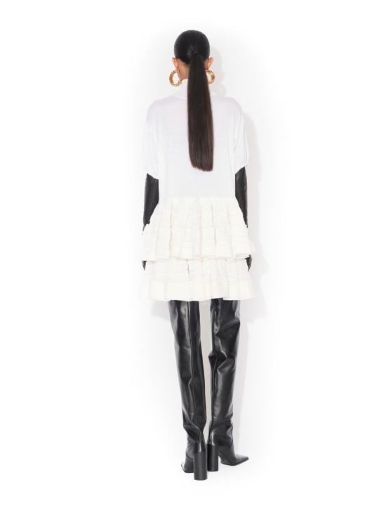 26SS 알라이아 반팔 티셔츠 AA9H1393K164C 000 BLANC - ALAIA