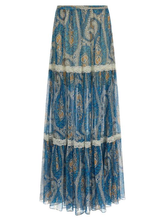 26SS 에트로 숏 스커트 WRFA018399SA1O1X0809 Light Blue