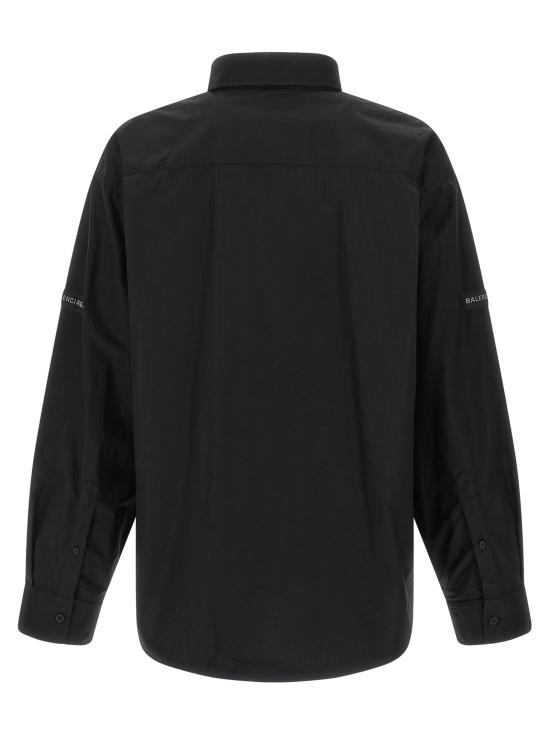 26SS 발렌시아가 긴팔 셔츠 857814TRM281000 Black - BALENCIAGA
