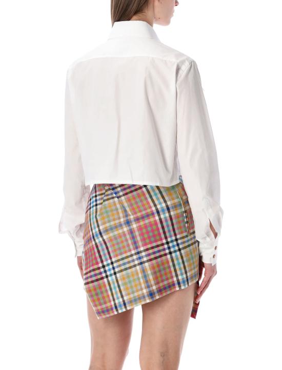 26SS 비비안웨스트우드 컷 오프 하트 셔츠 1501005UW009Q A401 Bianco - VIVIENNE WESTWOOD