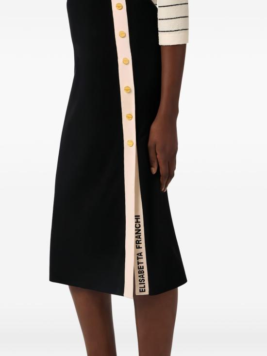 26SS 엘리자베타프랜치 미디 스커트 GK27S61E2 685 Black - ELISABETTA FRANCHI