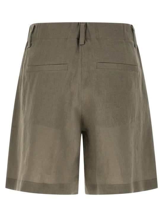 26SS 브루넬로 쿠치넬리 숏팬츠 MA698DV499C1063 Green - BRUNELLO CUCINELLI