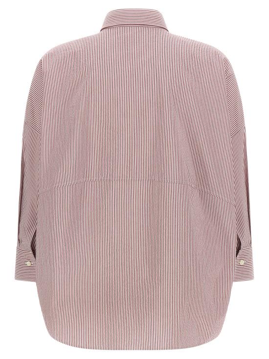 26SS 브루넬로 쿠치넬리 블라우스 MH741NG805C2048 Bordeaux - BRUNELLO CUCINELLI