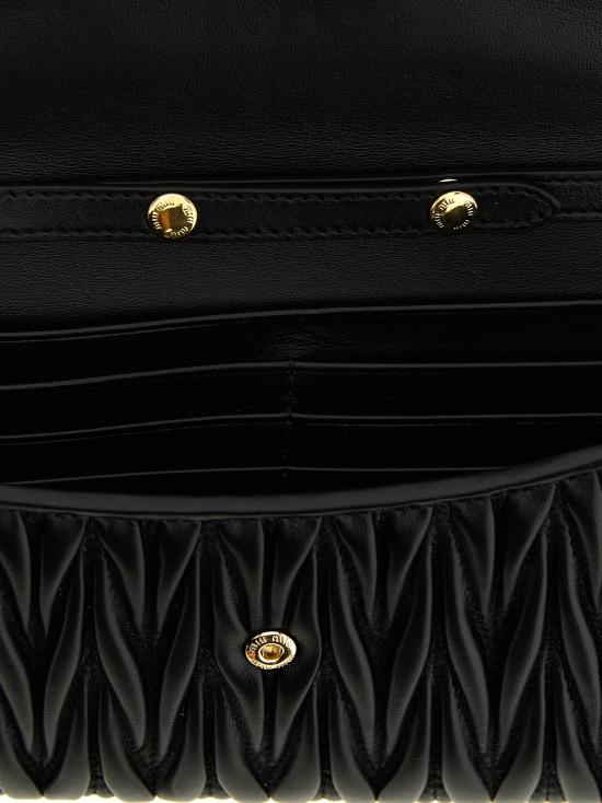 26SS 미우미우 명함지갑 5MT025AFPPF0002 Black - MIU MIU