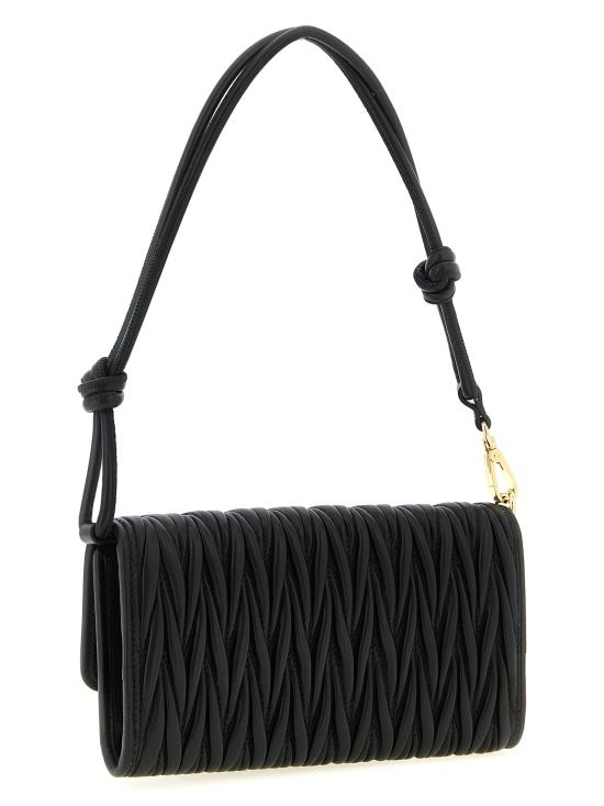 26SS 미우미우 명함지갑 5MT025AFPPF0002 Black - MIU MIU