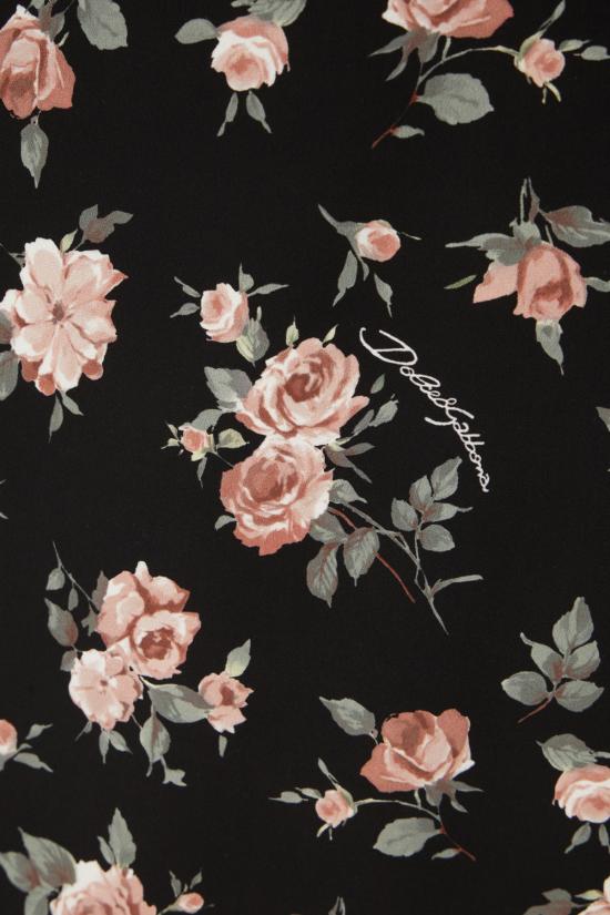 26SS 돌체앤가바나 미디 원피스 F611DTFSA8C HN5XQ ROSE VINTAGE FNERO - DOLCE & GABBANA