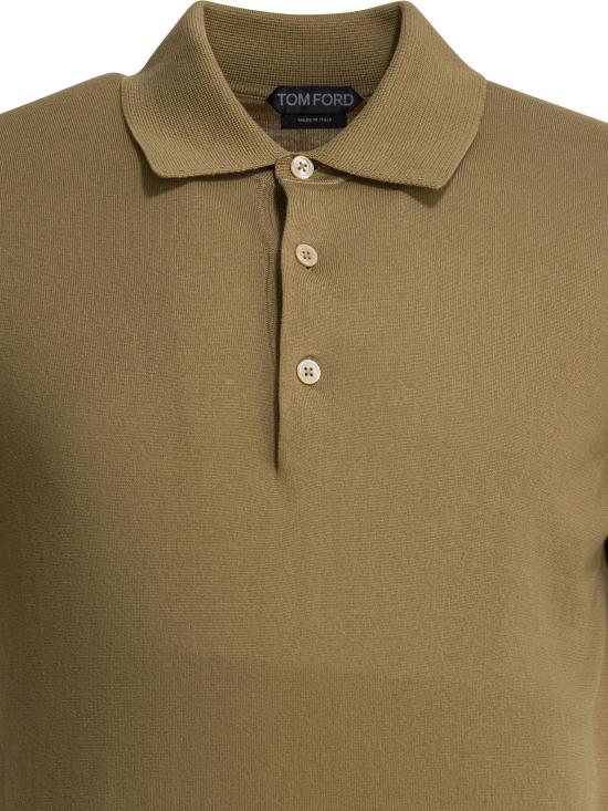 26SS 톰포드 폴로 티셔츠 KPS035YMC040JBV Beige - TOMFORD