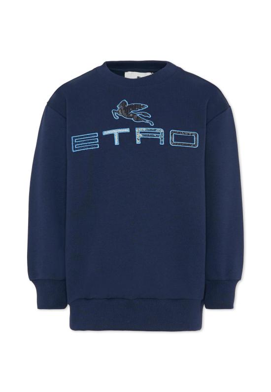 26SS [키즈] 에트로 트레이닝 상의 GY4P50 Z3183 617 BLUE