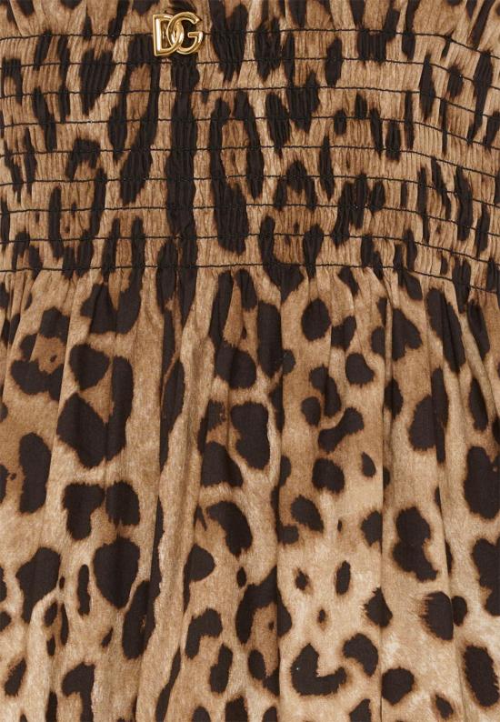 26SS [키즈] 돌체앤가바나 원피스 L53DM9 HS5E3 HY13M BROWN - DOLCE & GABBANA