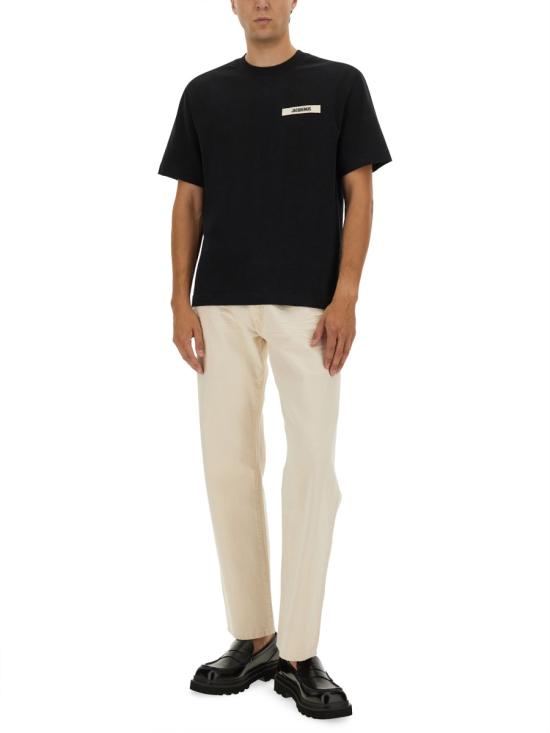 26SS 자크뮈스 그로그랭 로고 티셔츠 TSM00133AJ0 0226990 BLACK - JACQUEMUS
