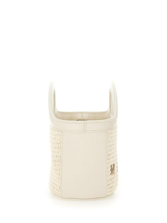 26FW 마르니 레더 & 라피아 트로피컬리아 마이크로백 BMMP0067Q0 P386000W12 POWDER - MARNI