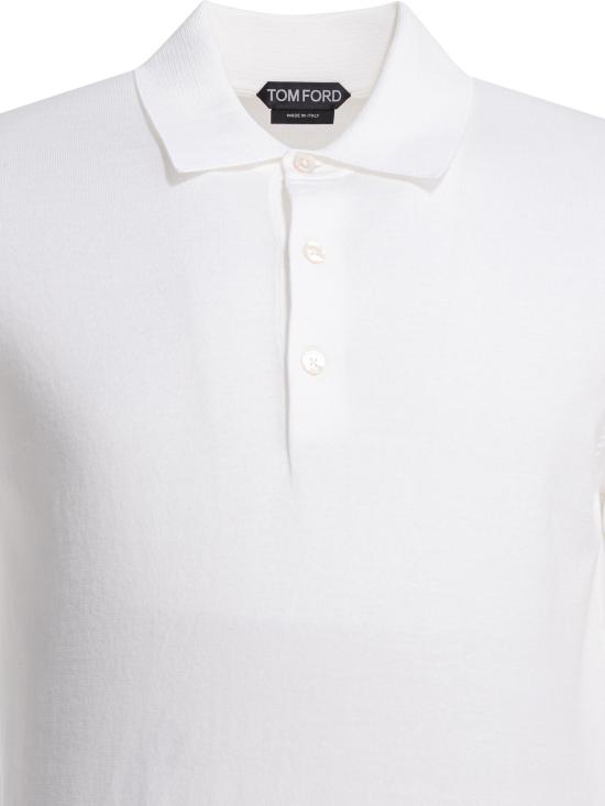 26SS 톰포드 폴로 티셔츠 KPS035YMC040WAB White - TOMFORD