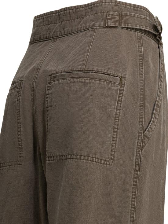 26SS 이자벨마랑에뚜왈 스트레이트 팬츠 26PPA0660FAD1G04E50DZ Brown - ISABEL MARANT ETOILE
